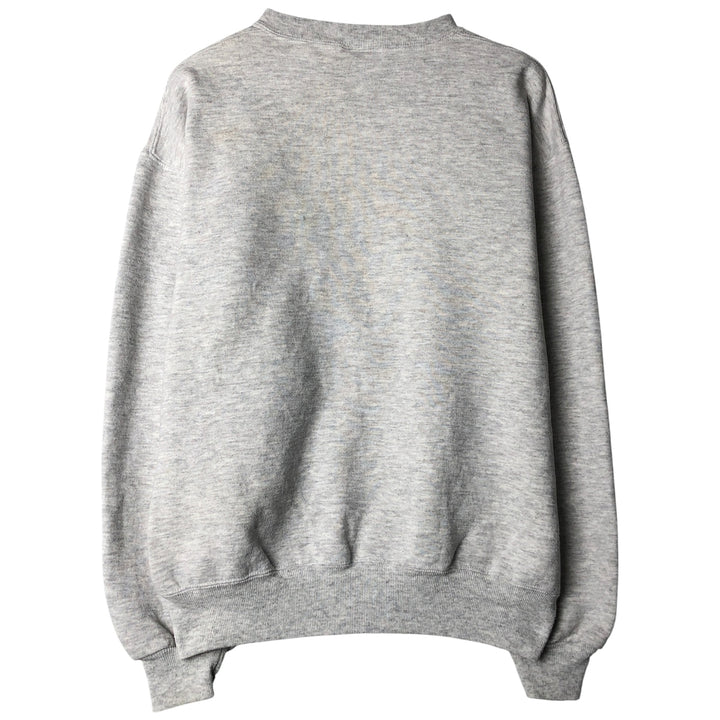 Vintage 90'S Russell triple print college sweatshirt, made in the USA, size M. cotton gray type Vintage Second Hand