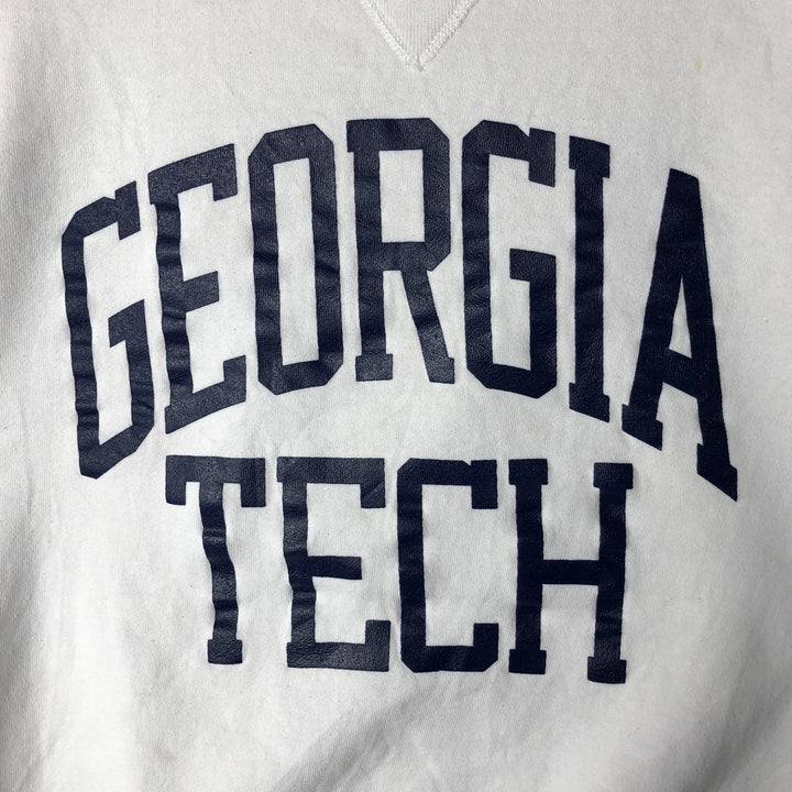 90'S Russell College Sweatshirt, Made in USA, Men's L, Vintage cotton white type Vintage Second Hand