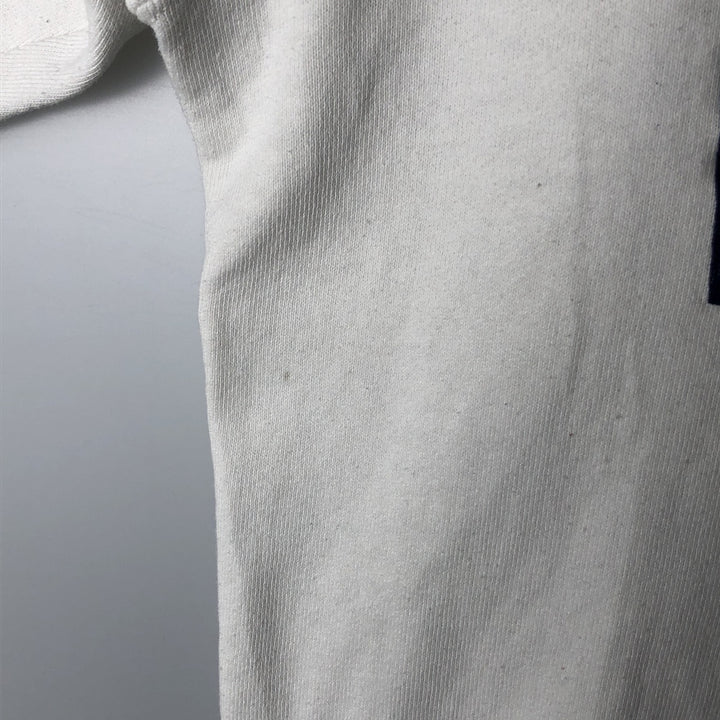 90'S Russell College Sweatshirt, Made in USA, Men's L, Vintage cotton white type Vintage Second Hand