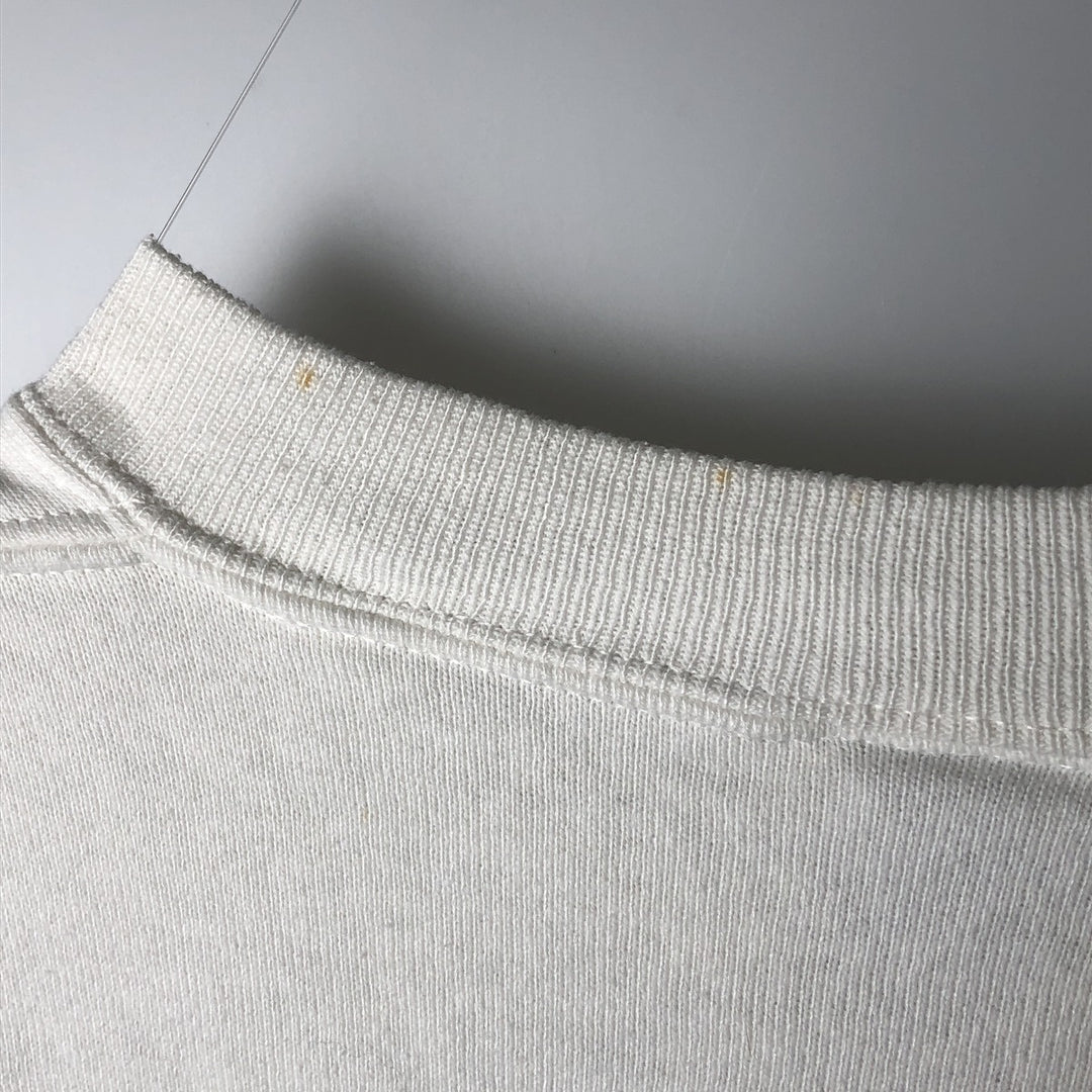 90'S Russell College Sweatshirt, Made in USA, Men's L, Vintage cotton white type Vintage Second Hand