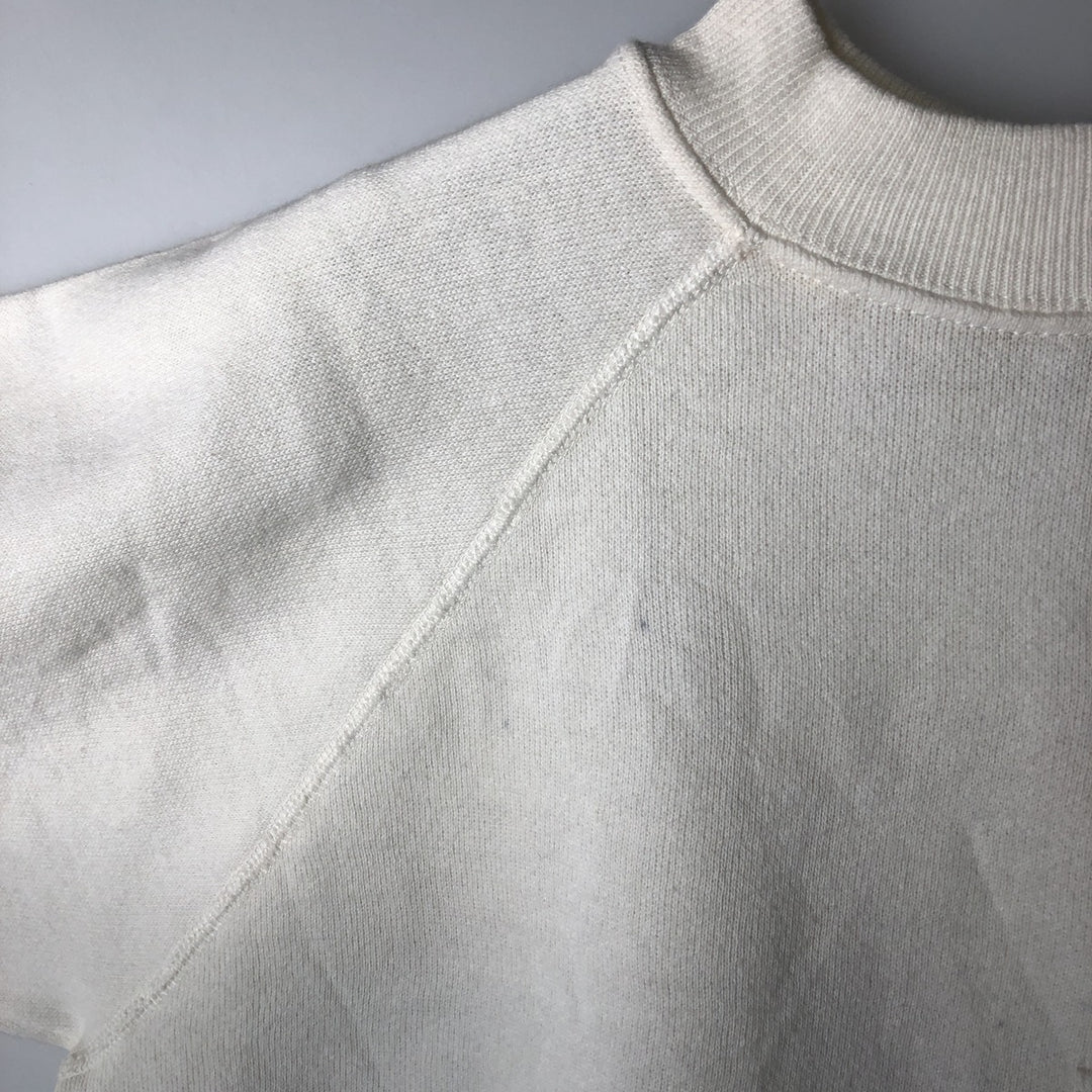 Vintage 1980'S Hanes college sweatshirt, made in the USA, size small, men's cotton white type Vintage Second Hand