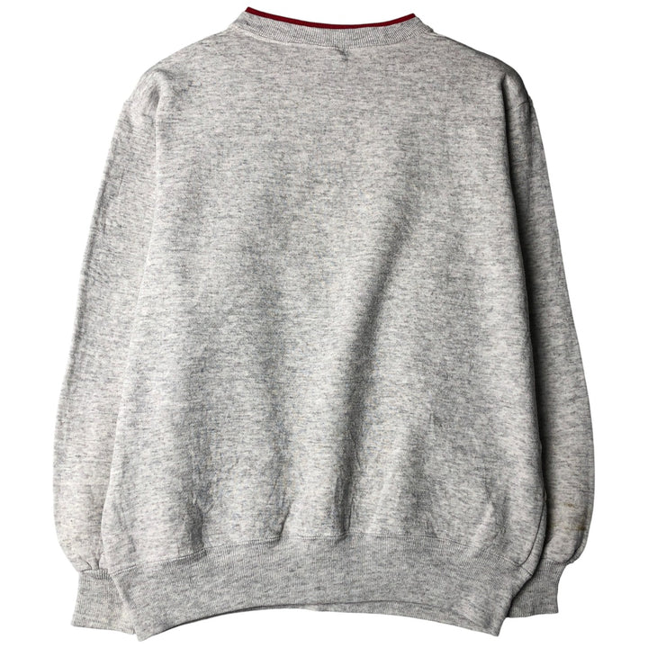90'S NFL Kansas City Chiefs Layered Neck Logo Sweatshirt, Made in USA, Men's Size Medium polyester gray type Vintage Second Hand