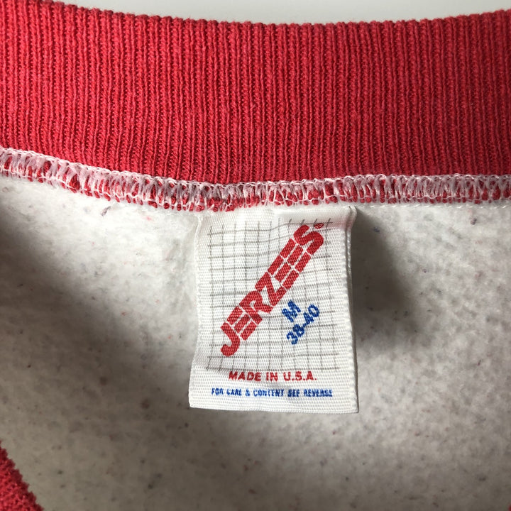 90'S NFL Kansas City Chiefs Layered Neck Logo Sweatshirt, Made in USA, Men's Size Medium polyester gray type Vintage Second Hand