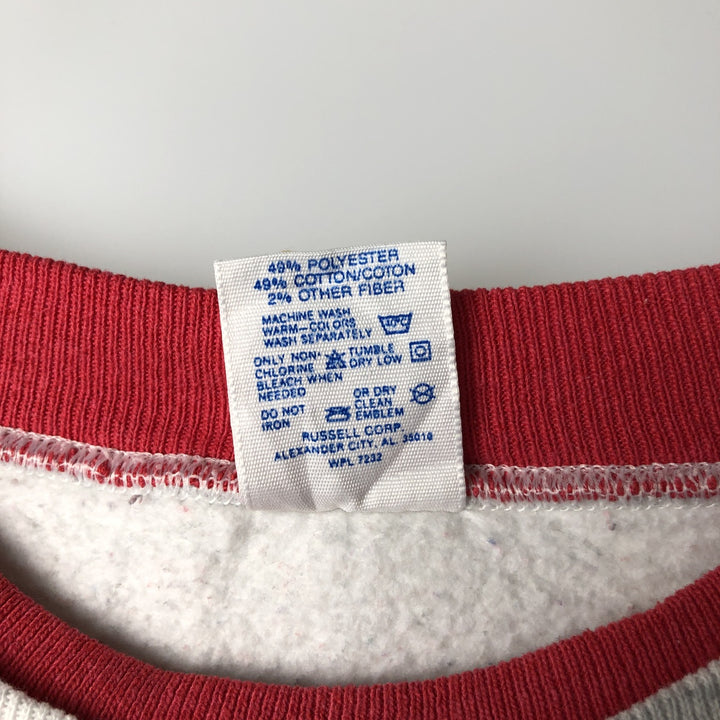 90'S NFL Kansas City Chiefs Layered Neck Logo Sweatshirt, Made in USA, Men's Size Medium polyester gray type Vintage Second Hand