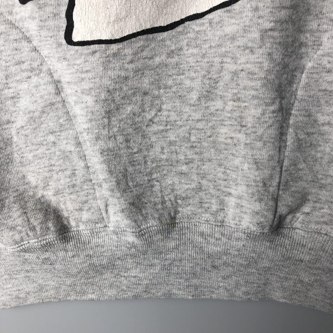 90'S NFL Kansas City Chiefs Layered Neck Logo Sweatshirt, Made in USA, Men's Size Medium polyester gray type Vintage Second Hand