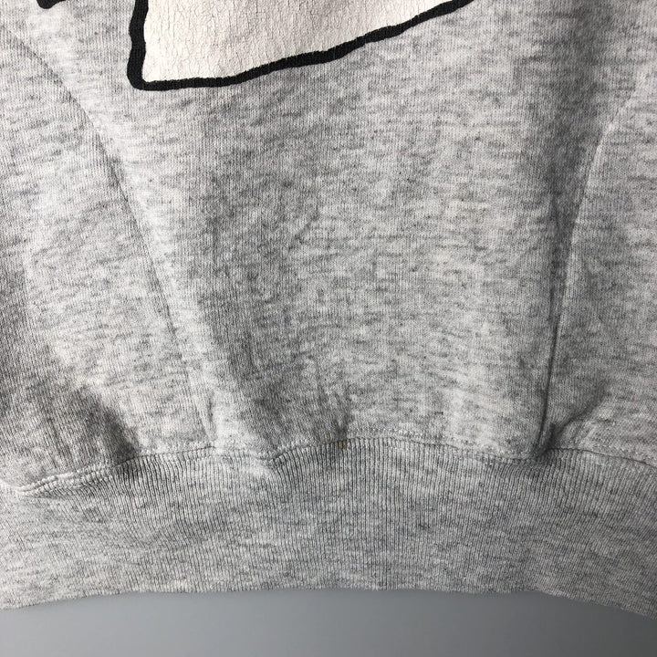 90'S NFL Kansas City Chiefs Layered Neck Logo Sweatshirt, Made in USA, Men's Size Medium polyester gray type Vintage Second Hand