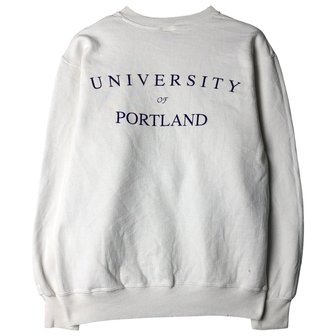 Vintage 90'S Jerzees Super Sweats college sweatshirt, made in the USA, size M, men's cotton white type Vintage Second Hand
