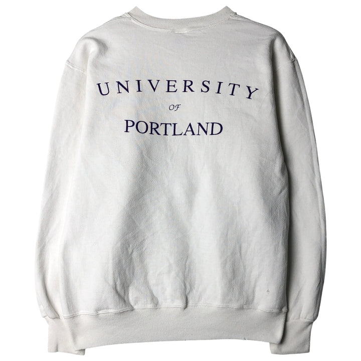 Vintage 90'S Jerzees Super Sweats college sweatshirt, made in the USA, size M, men's cotton white type Vintage Second Hand