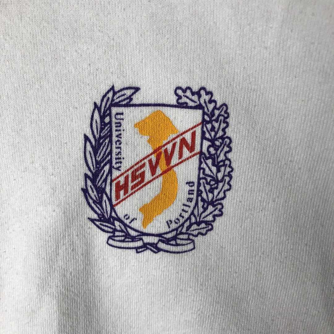 Vintage 90'S Jerzees Super Sweats college sweatshirt, made in the USA, size M, men's cotton white type Vintage Second Hand