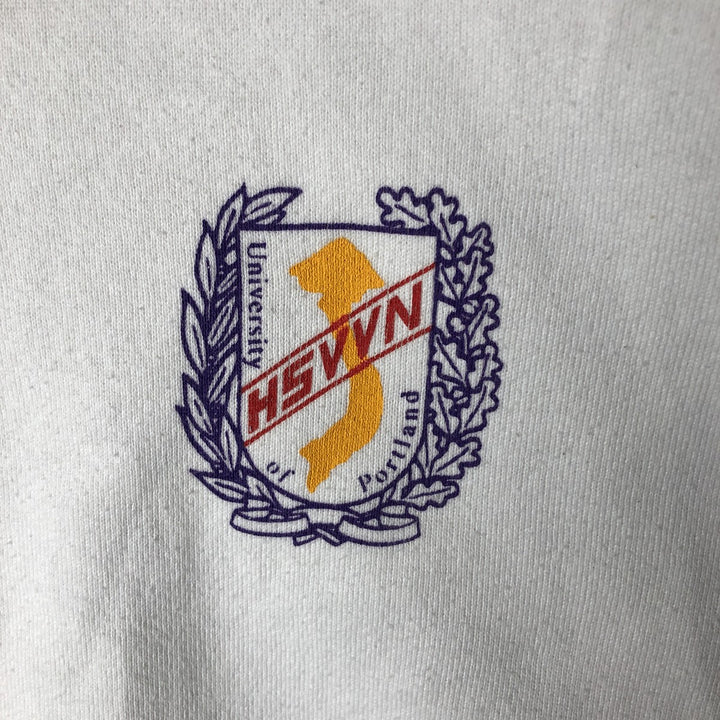 Vintage 90'S Jerzees Super Sweats college sweatshirt, made in the USA, size M, men's cotton white type Vintage Second Hand