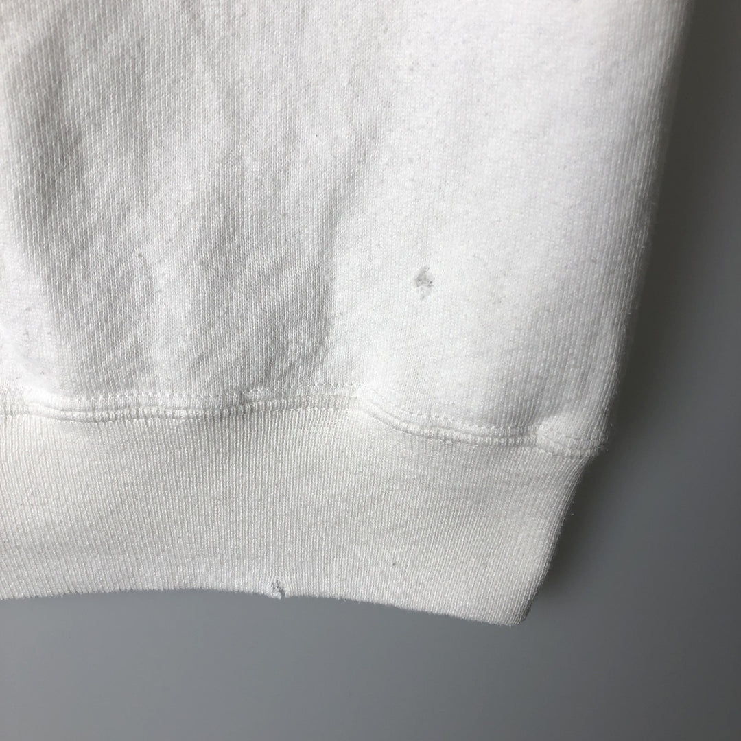 Vintage 90'S Jerzees Super Sweats college sweatshirt, made in the USA, size M, men's cotton white type Vintage Second Hand