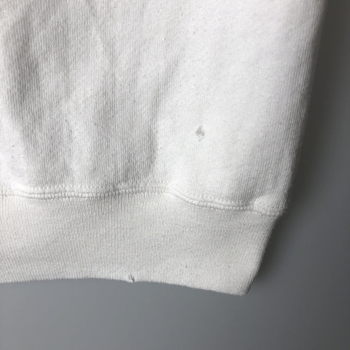 Vintage 90'S Jerzees Super Sweats college sweatshirt, made in the USA, size M, men's cotton white type Vintage Second Hand