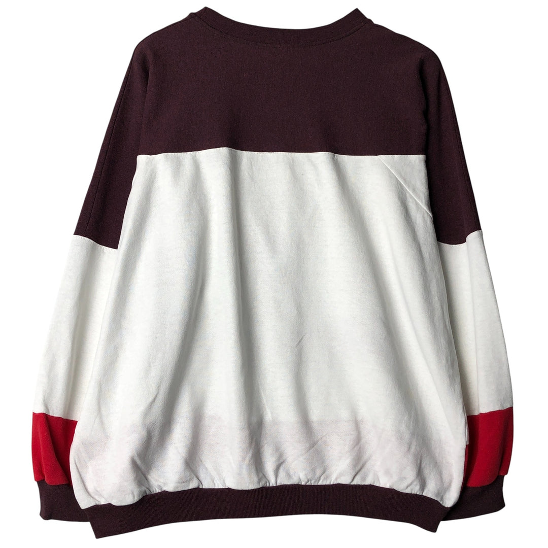 Vintage triple-print college sweatshirt, made in the USA, size M, men's size. unclear white type Vintage Second Hand