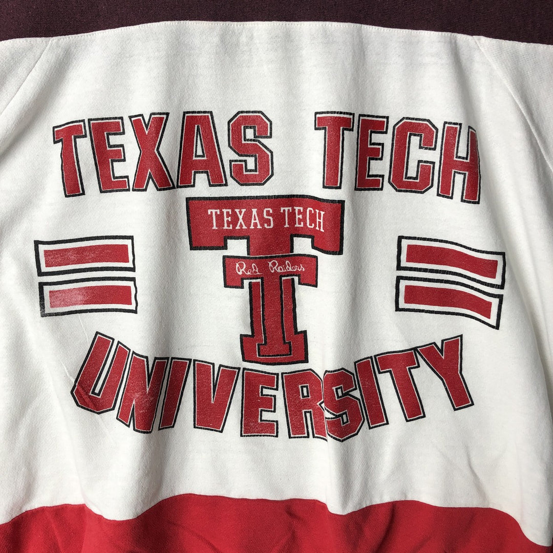 Vintage triple-print college sweatshirt, made in the USA, size M, men's size. unclear white type Vintage Second Hand