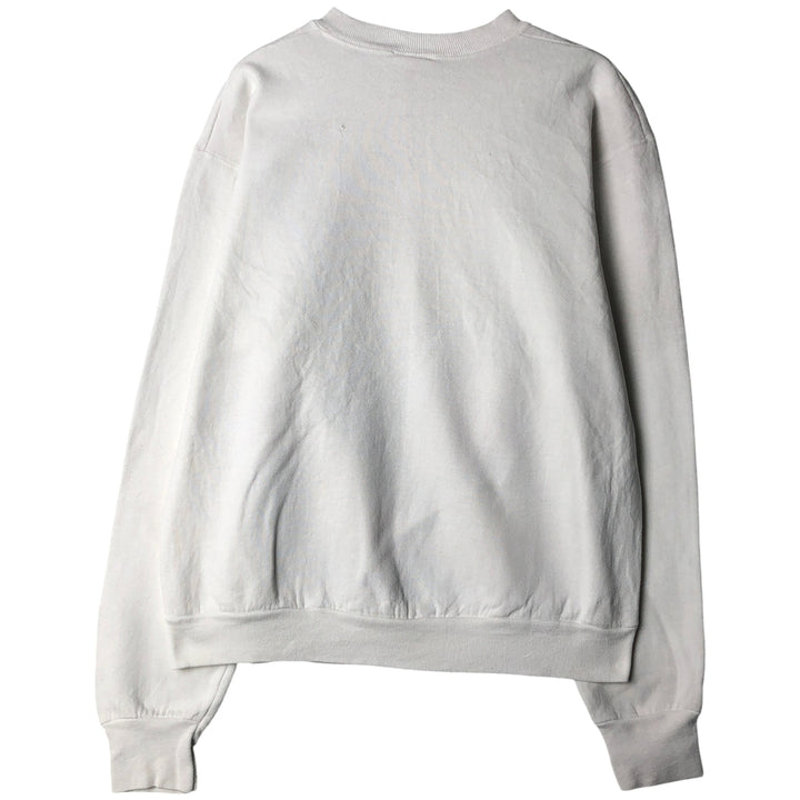 Vintage 90'S Mickey and Co. Mickey Mouse large print character sweatshirt, size L, men's unclear white type Vintage Second Hand