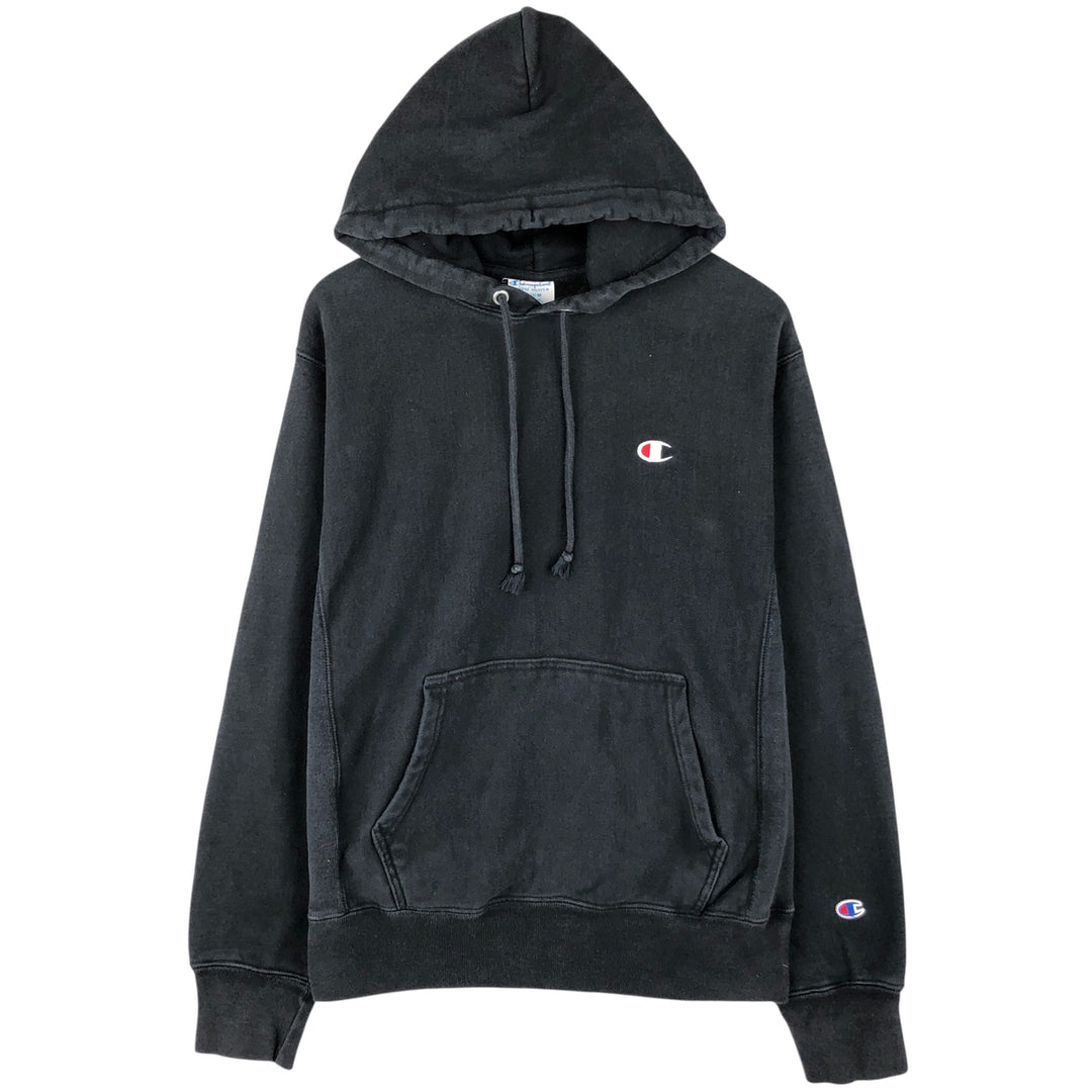 Champion REVERSE WEAVE Reverse Weave Sweat Pullover Hoodie Men's M cotton black type Vintage Second Hand
