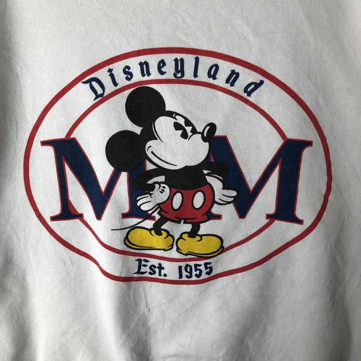 Vintage 90'S MICKEY INC Mickey Mouse character sweatshirt, made in the USA, men's size XXL cotton white type Vintage Second Hand