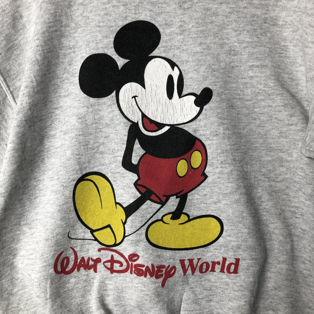 Vintage 90'S MICKEY INC MICKEY MOUSE Mickey Mouse character sweatshirt, men's size XL unclear white type Vintage Second Hand