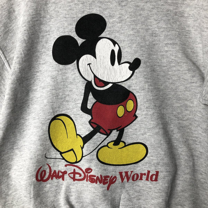 Vintage 90'S MICKEY INC MICKEY MOUSE Mickey Mouse character sweatshirt, men's size XL unclear white type Vintage Second Hand