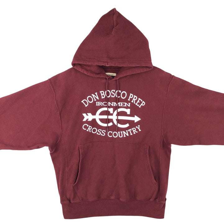 2000'S Champion Premium Reverse Weave College Pullover Hoodie, Men's Size Medium cotton burgundy type Vintage Second Hand