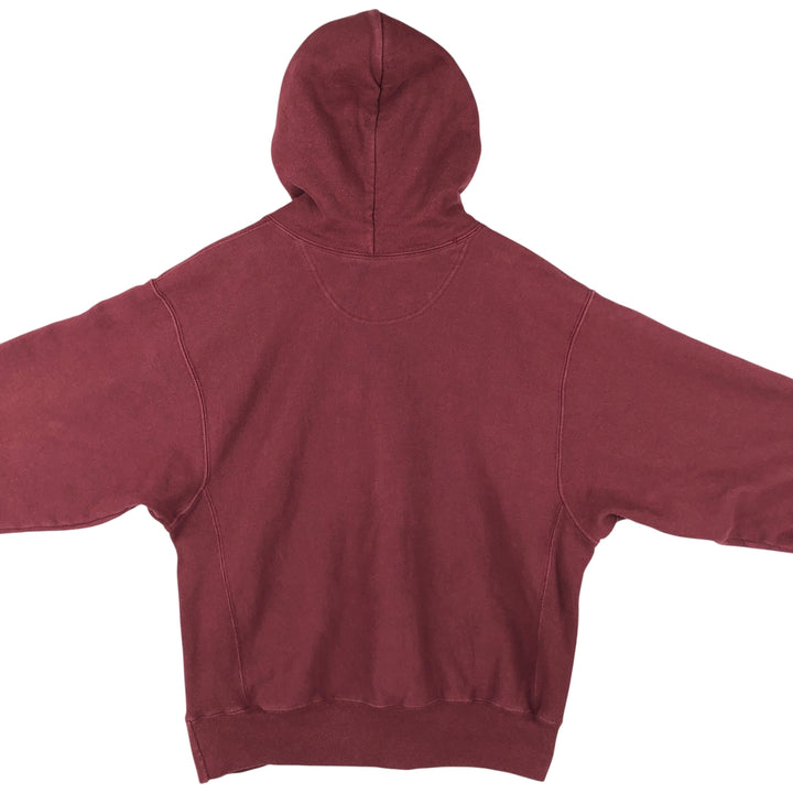 2000'S Champion Premium Reverse Weave College Pullover Hoodie, Men's Size Medium cotton burgundy type Vintage Second Hand