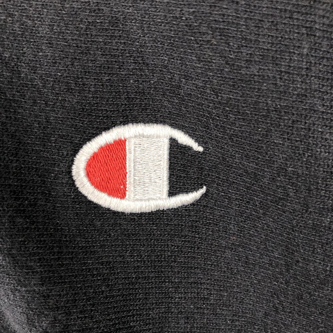 2000'S Champion EST.1919 Sweatshirt Pullover Hoodie, Men's Size L cotton black type Vintage Second Hand
