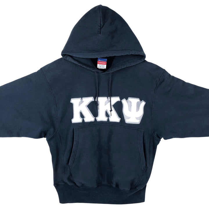 2000'S Champion REVERSE WEAVE Reverse Weave College Sweatshirt Pullover Hoodie, Men's Size M cotton navy blue type Vintage Second Hand
