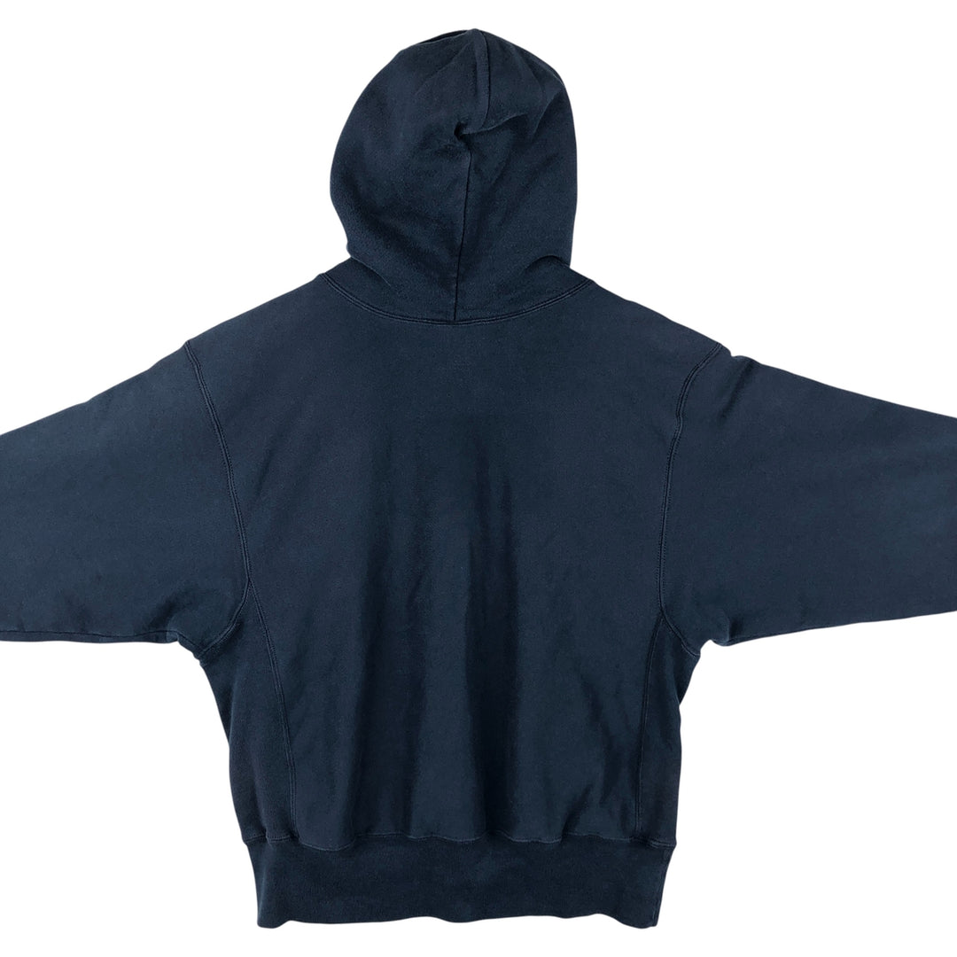 2000'S Champion REVERSE WEAVE Reverse Weave College Sweatshirt Pullover Hoodie, Men's Size M cotton navy blue type Vintage Second Hand