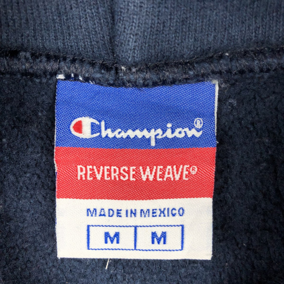 2000'S Champion REVERSE WEAVE Reverse Weave College Sweatshirt Pullover Hoodie, Men's Size M cotton navy blue type Vintage Second Hand