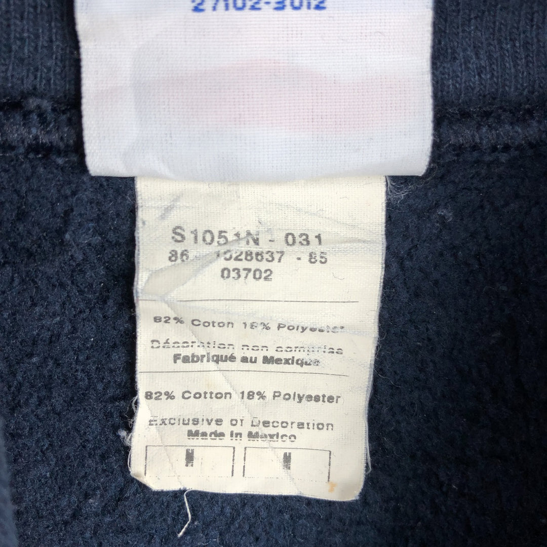 2000'S Champion REVERSE WEAVE Reverse Weave College Sweatshirt Pullover Hoodie, Men's Size M cotton navy blue type Vintage Second Hand