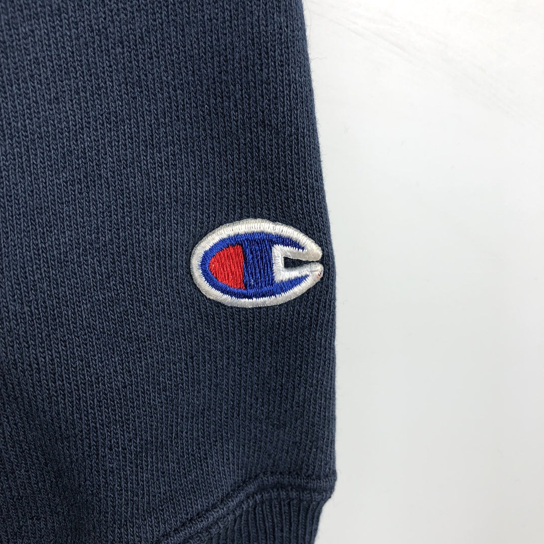 2000'S Champion REVERSE WEAVE Reverse Weave College Sweatshirt Pullover Hoodie, Men's Size M cotton navy blue type Vintage Second Hand