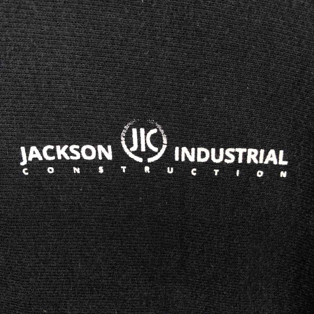 00'S Champion Premium Reverse Weave Advertising Sweat Pullover Hoodie Men's L size cotton black type Vintage Second Hand