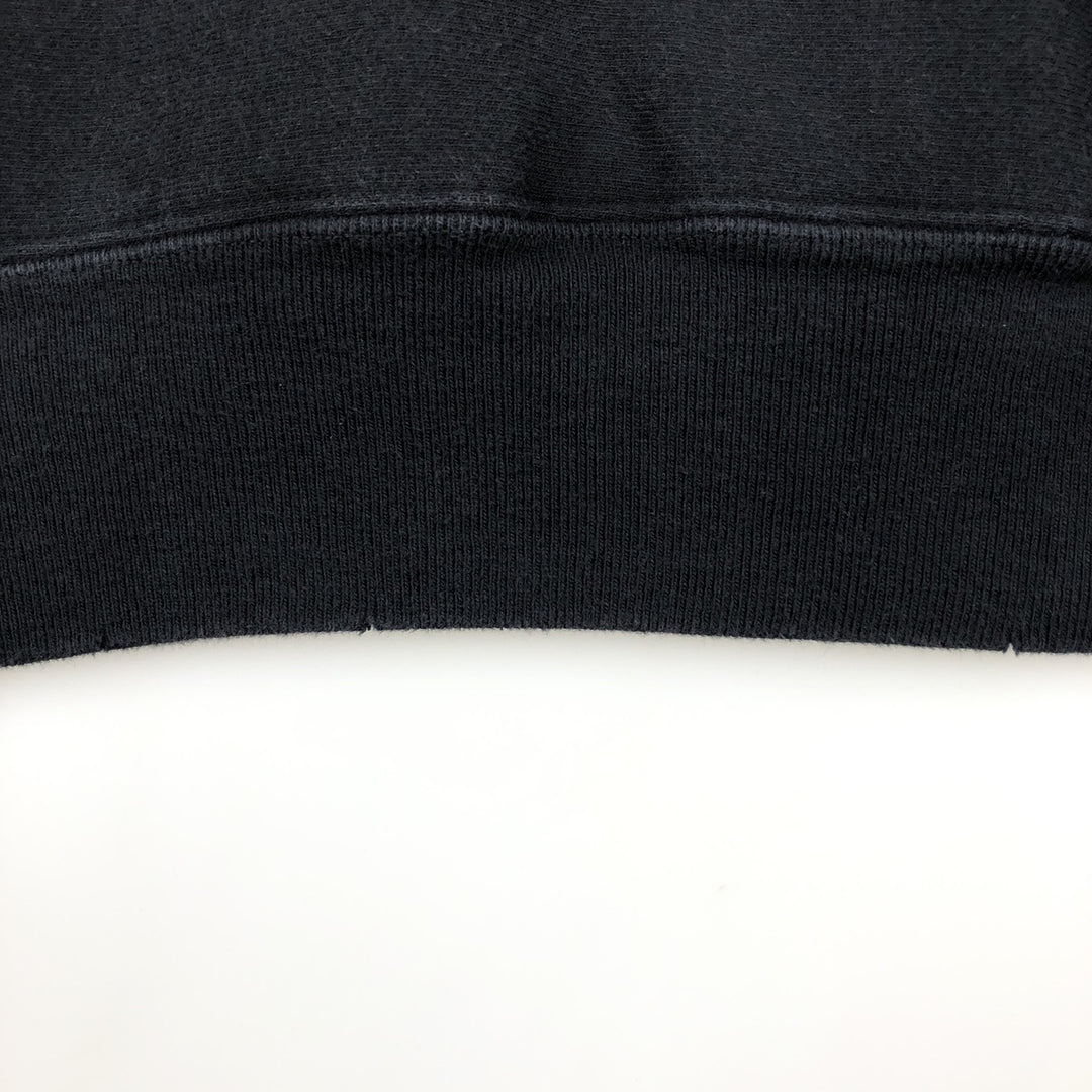 00'S Champion Premium Reverse Weave Advertising Sweat Pullover Hoodie Men's L size cotton black type Vintage Second Hand