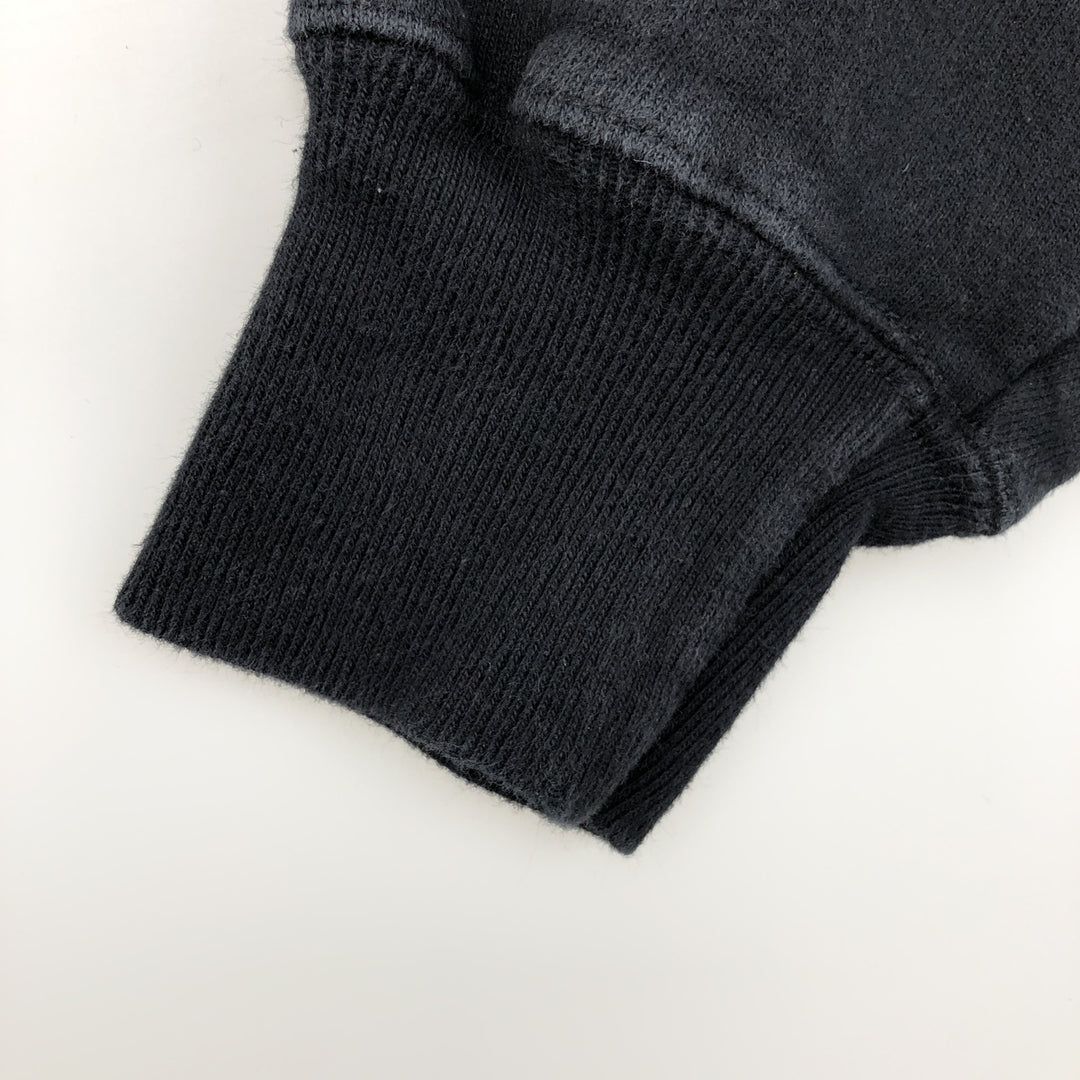 00'S Champion Premium Reverse Weave Advertising Sweat Pullover Hoodie Men's L size cotton black type Vintage Second Hand