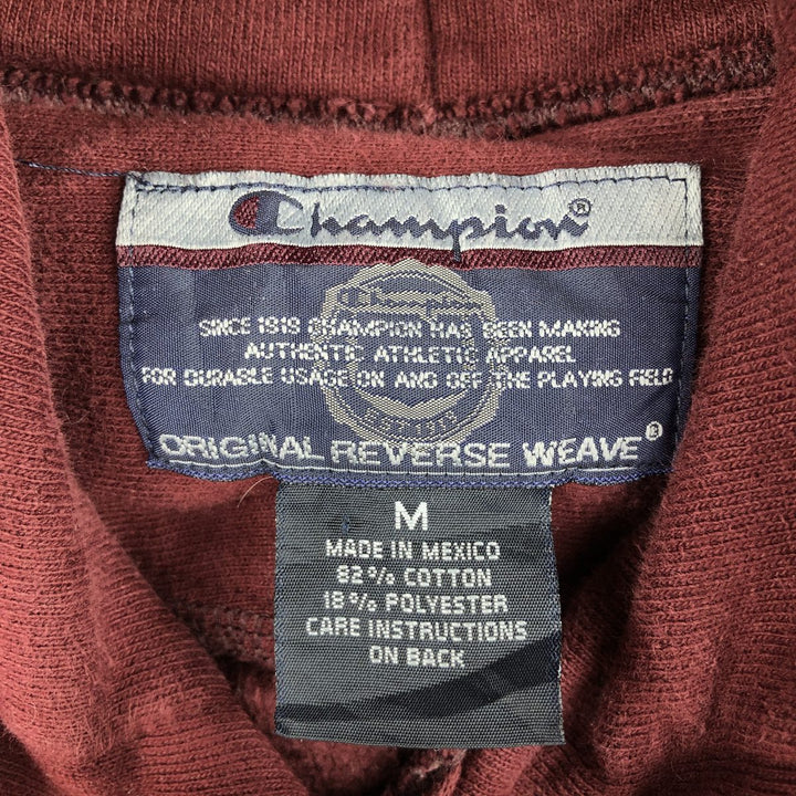 00'S Champion Original Reverse Weave College Sweat Pullover Hoodie Men's M cotton Red type red-purple Vintage Second Hand