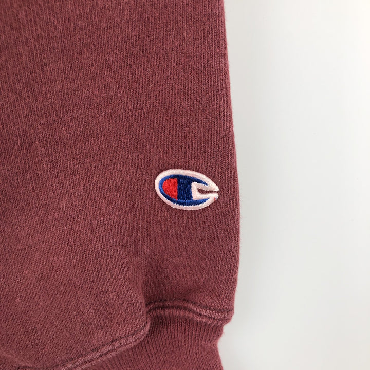 00'S Champion Original Reverse Weave College Sweat Pullover Hoodie Men's M cotton Red type red-purple Vintage Second Hand