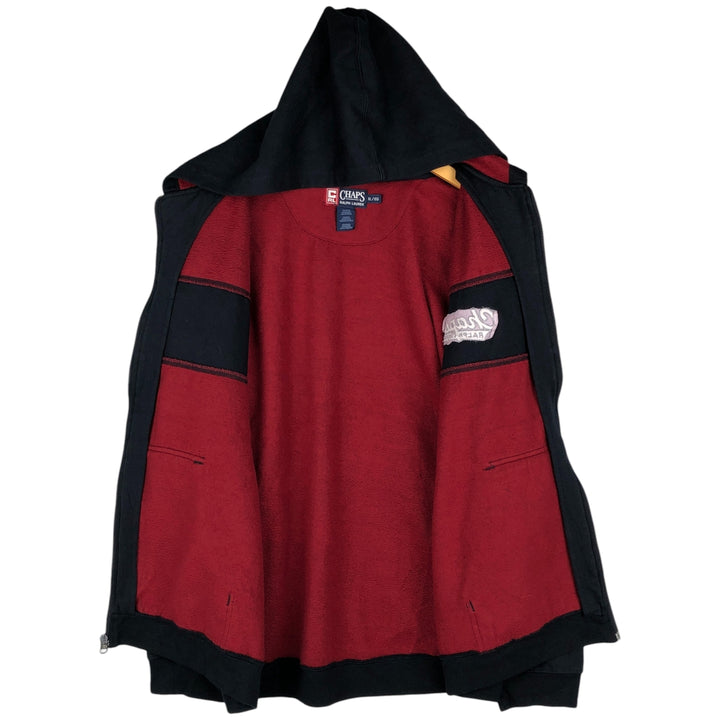 Ralph Lauren CHAPS full-zip sweatshirt hoodie, men's size XL cotton black type Vintage Second Hand