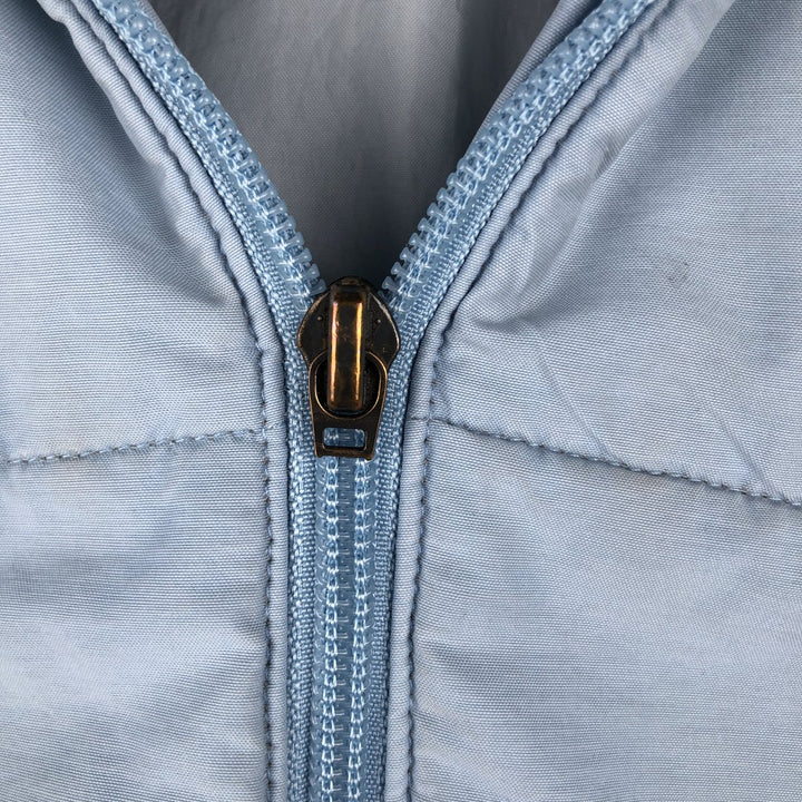 2000'S Adidas high-neck padded puffer jacket, women's size M cotton Blue type light blue Vintage Second Hand