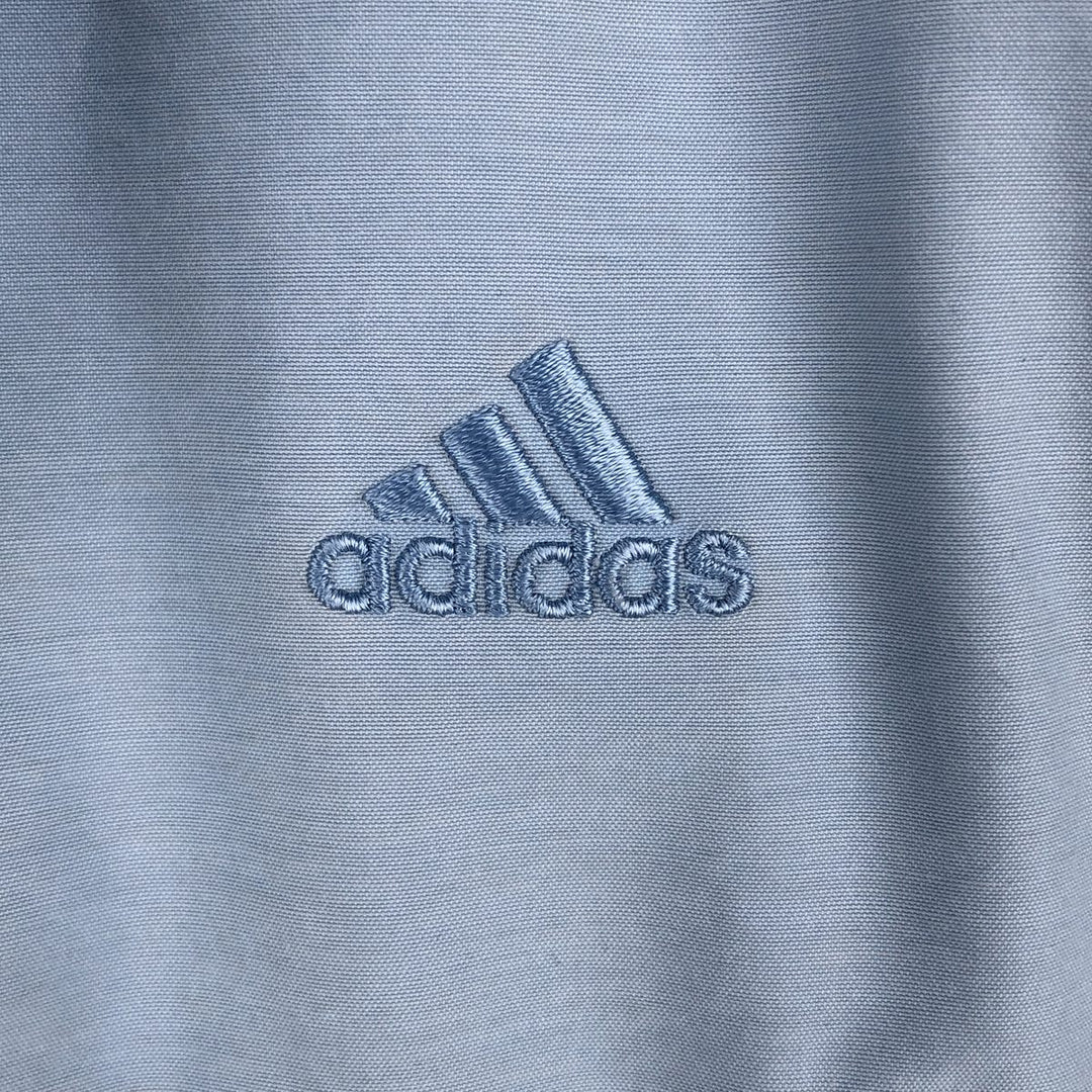 2000'S Adidas high-neck padded puffer jacket, women's size M cotton Blue type light blue Vintage Second Hand