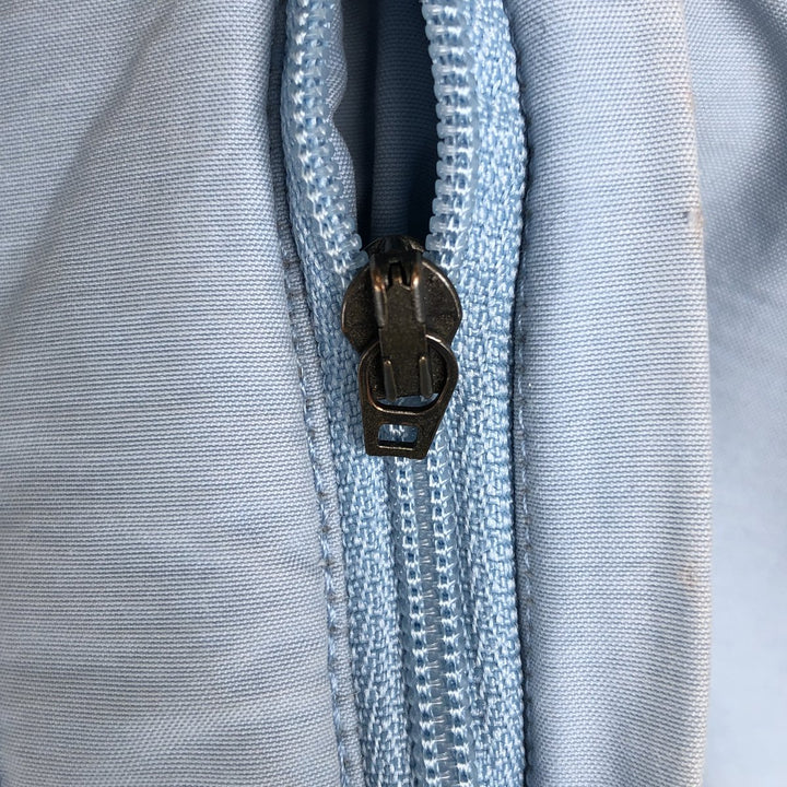 2000'S Adidas high-neck padded puffer jacket, women's size M cotton Blue type light blue Vintage Second Hand