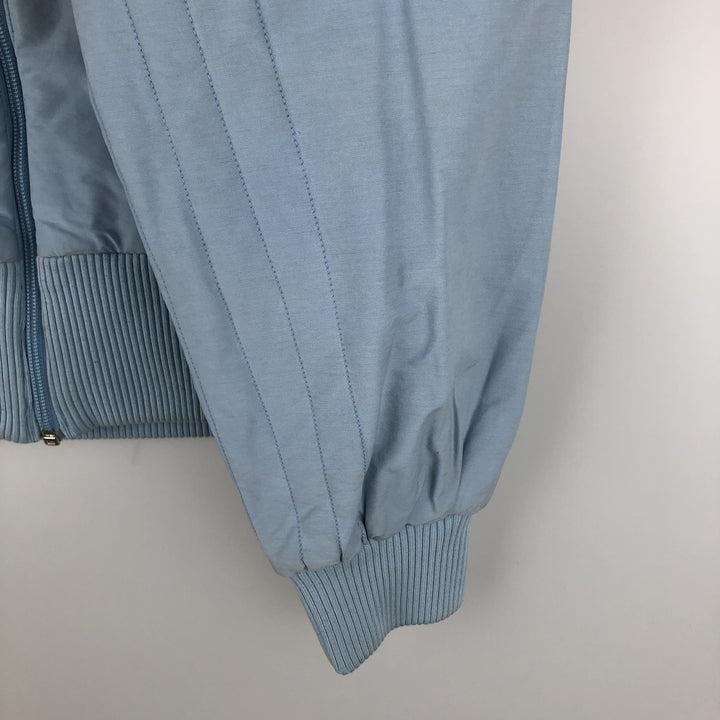2000'S Adidas high-neck padded puffer jacket, women's size M cotton Blue type light blue Vintage Second Hand