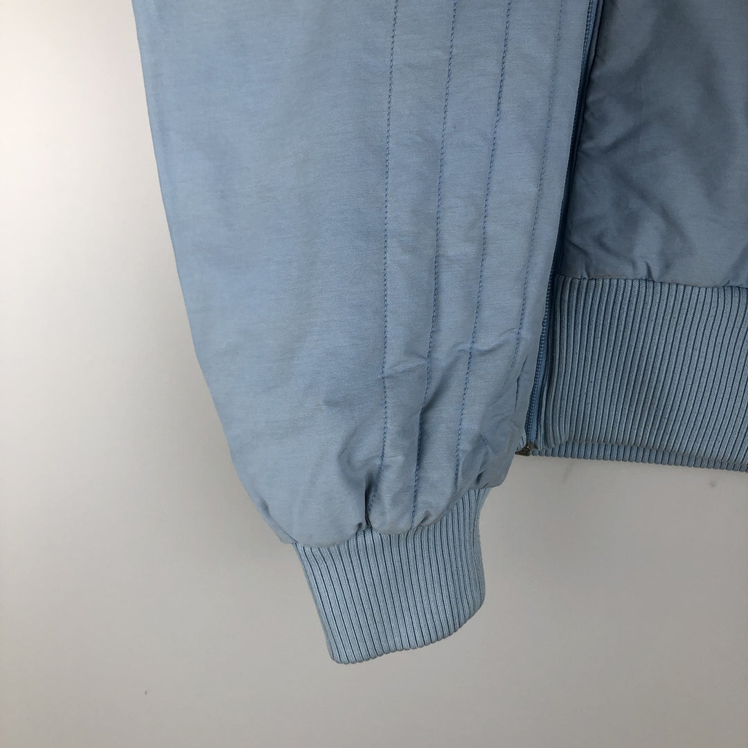 2000'S Adidas high-neck padded puffer jacket, women's size M cotton Blue type light blue Vintage Second Hand