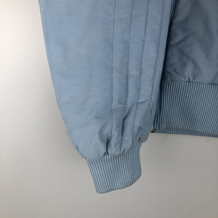 2000'S Adidas high-neck padded puffer jacket, women's size M cotton Blue type light blue Vintage Second Hand