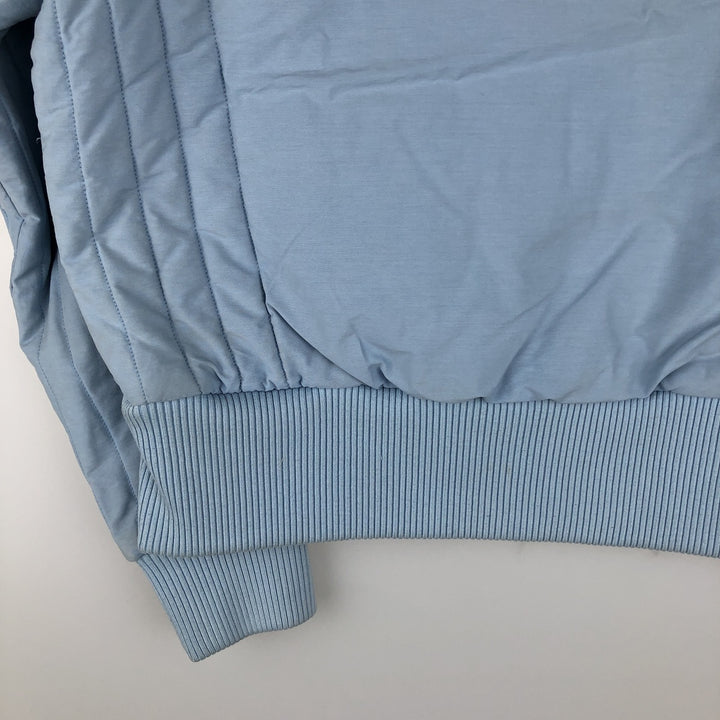 2000'S Adidas high-neck padded puffer jacket, women's size M cotton Blue type light blue Vintage Second Hand
