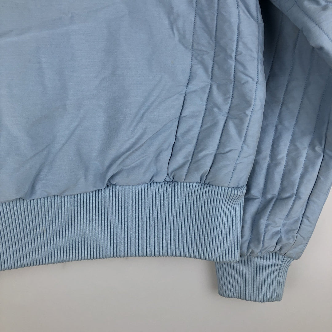 2000'S Adidas high-neck padded puffer jacket, women's size M cotton Blue type light blue Vintage Second Hand