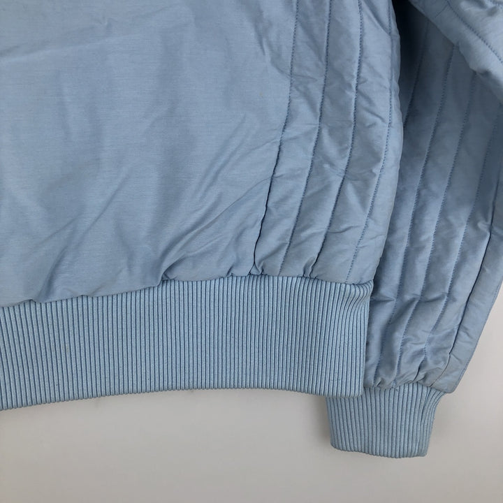 2000'S Adidas high-neck padded puffer jacket, women's size M cotton Blue type light blue Vintage Second Hand