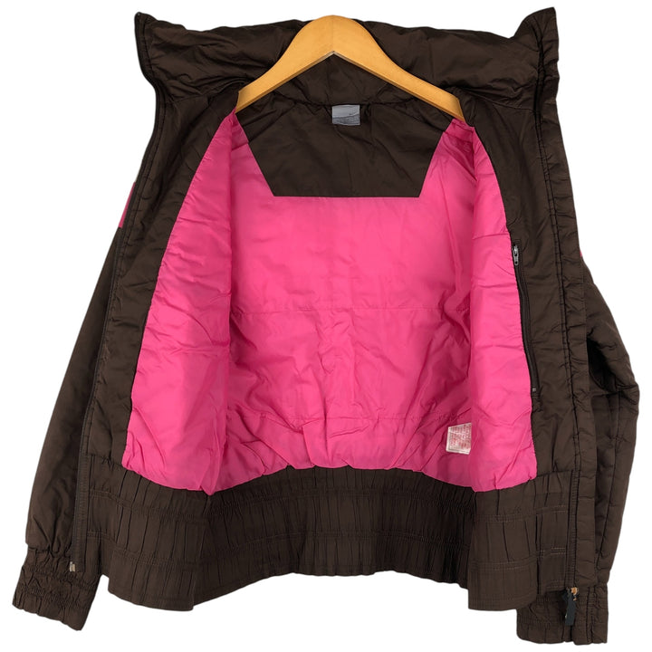 2000'S Nike padded puffer jacket, women's size S polyester brown type Vintage Second Hand