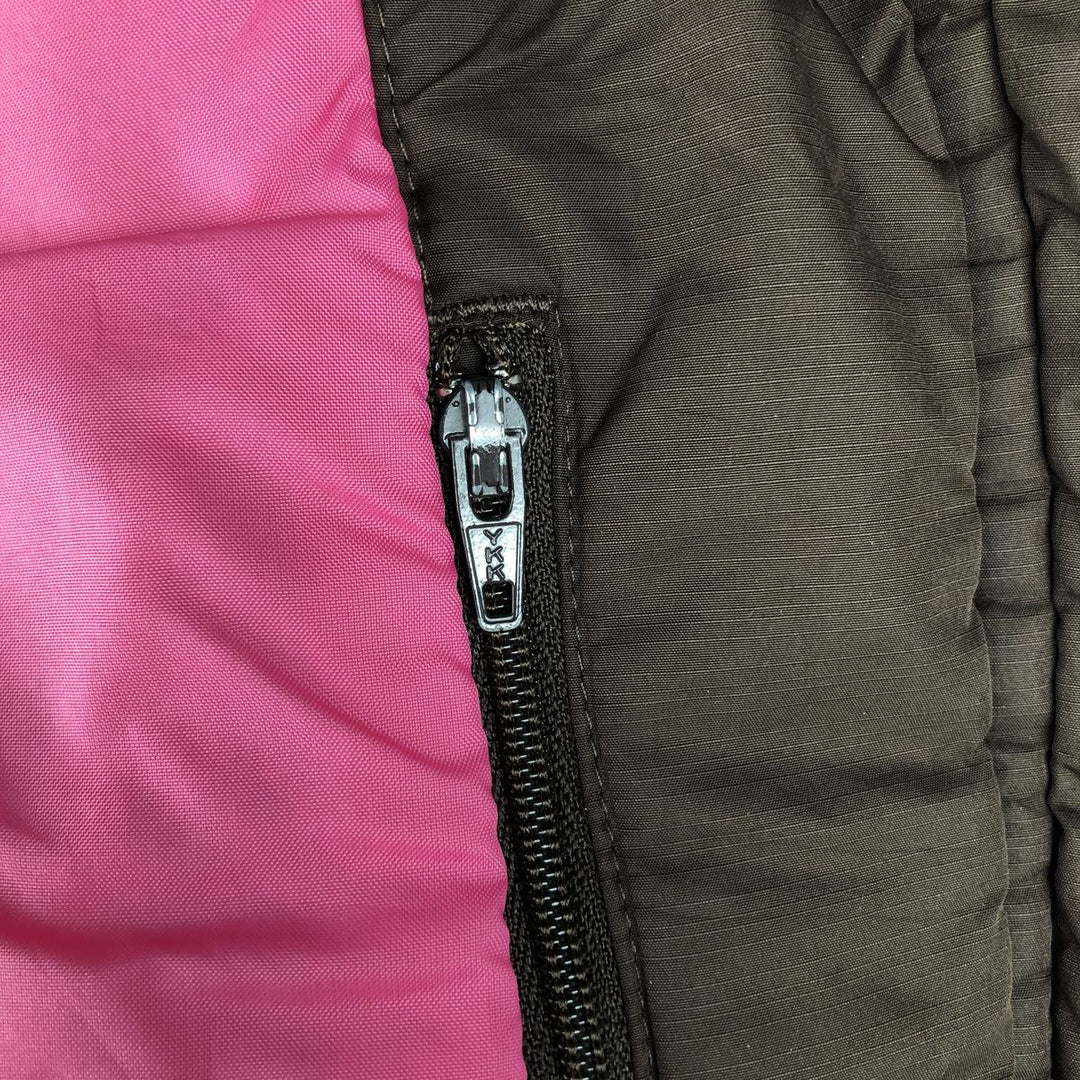 2000'S Nike padded puffer jacket, women's size S polyester brown type Vintage Second Hand