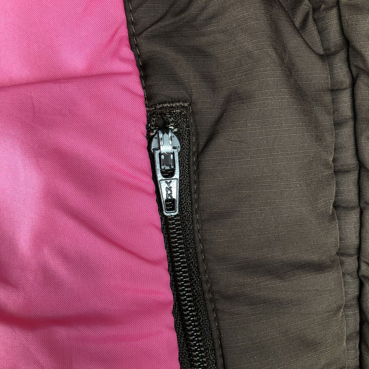2000'S Nike padded puffer jacket, women's size S polyester brown type Vintage Second Hand