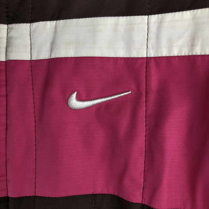 2000'S Nike padded puffer jacket, women's size S polyester brown type Vintage Second Hand